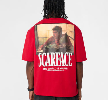 Scarface Graphic Short Sleeve Tee - Red