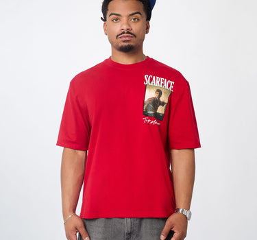 Scarface Graphic Short Sleeve Tee - Red