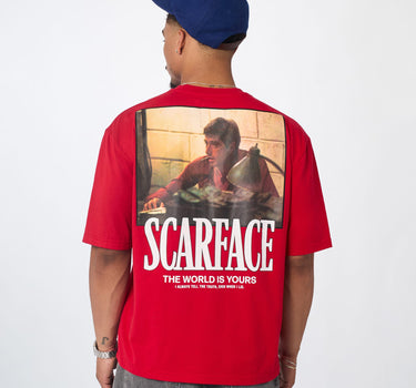Scarface Graphic Short Sleeve Tee - Red