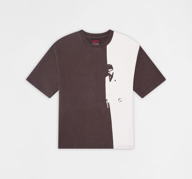 Scarface Fleece Cover Art Tee - Brown