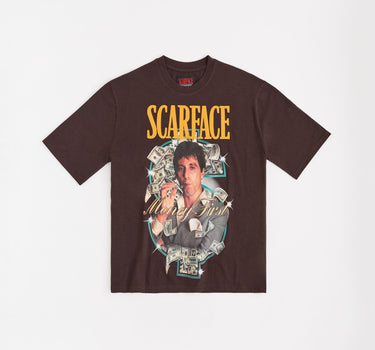 Scarface Money First Short Sleeve Tee - Brown