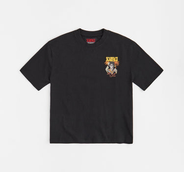 Scarface The World Is Yours Embroidered Short Sleeve Tee - Black