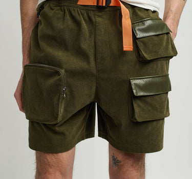 Delta Utility Corduroy Cargo Shorts - Green