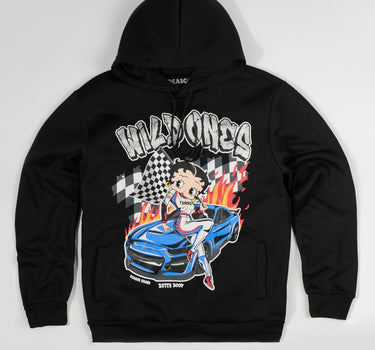 Women Betty Boop Wild Ones Hoodie - Black