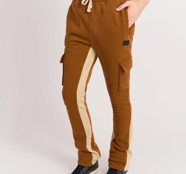 Flare Fleece Sweatpants - Brown