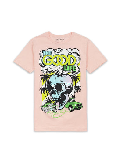 The Good Life Short Sleeve Tee - Pink