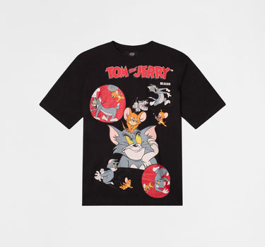 Tom And Jerry Short Sleeve Tee - Black