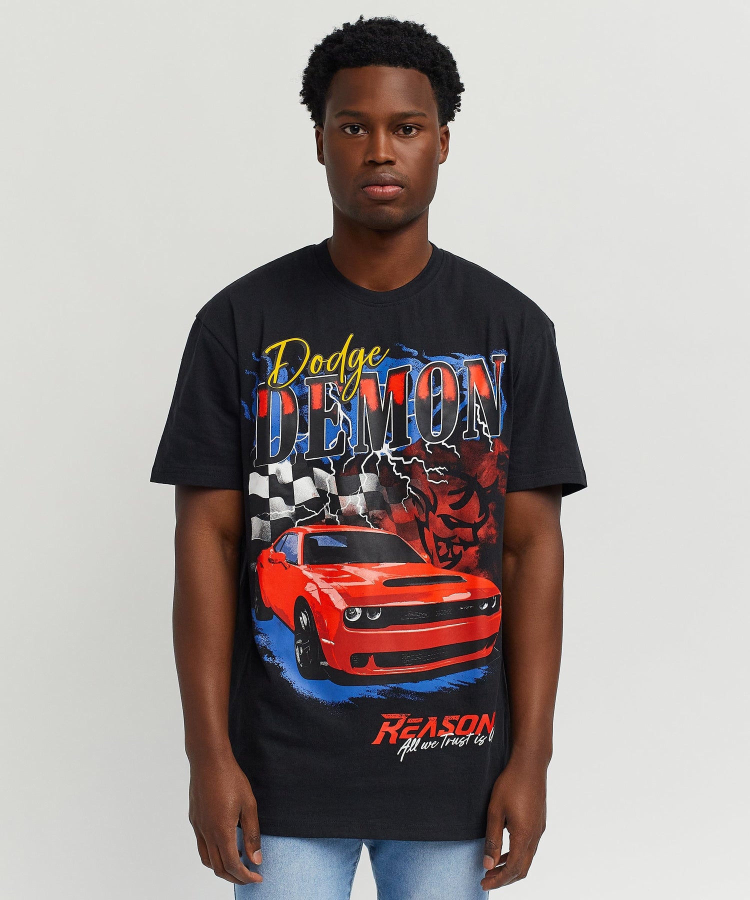 Dodge Demon Racing Short Sleeve Tee - Black – Reason Clothing