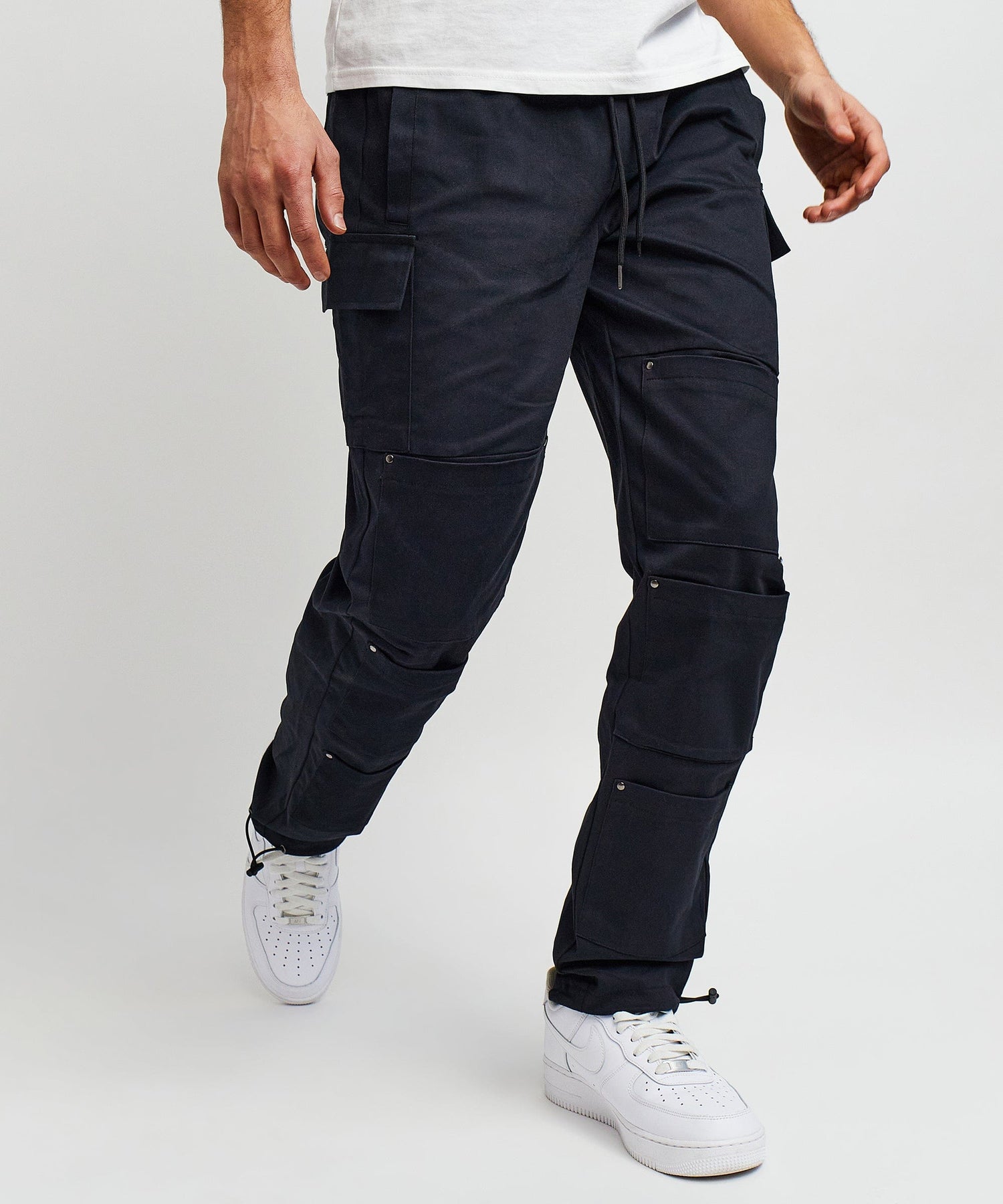 Workwear Black Slim Fit Cargo Pants, PacSun