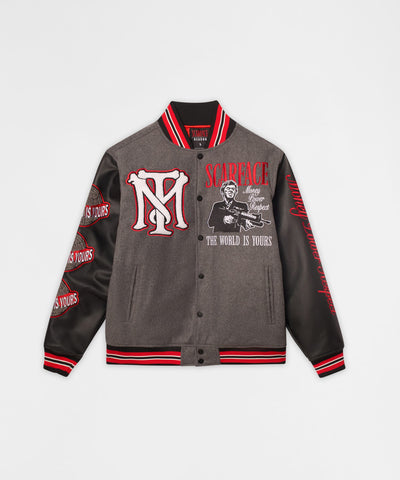 Scarface PU Varsity  Jacket