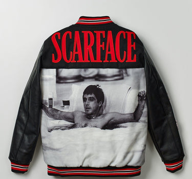 Scarface The World Varsity Jacket PU - Black