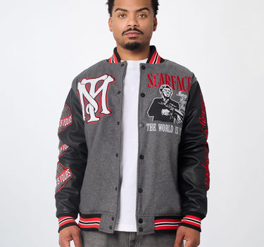 Scarface PU Varsity  Jacket