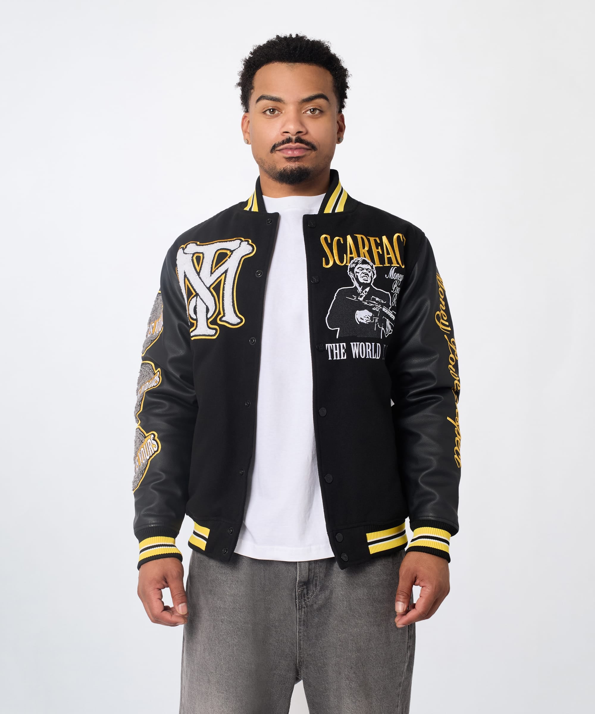 Scarface PU Varsity Jacket – Reason Clothing