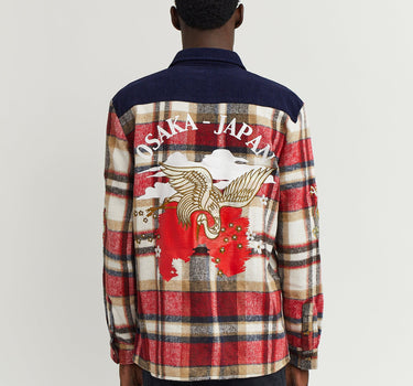 Dragons Osaka Japan Embroidered Overshirt