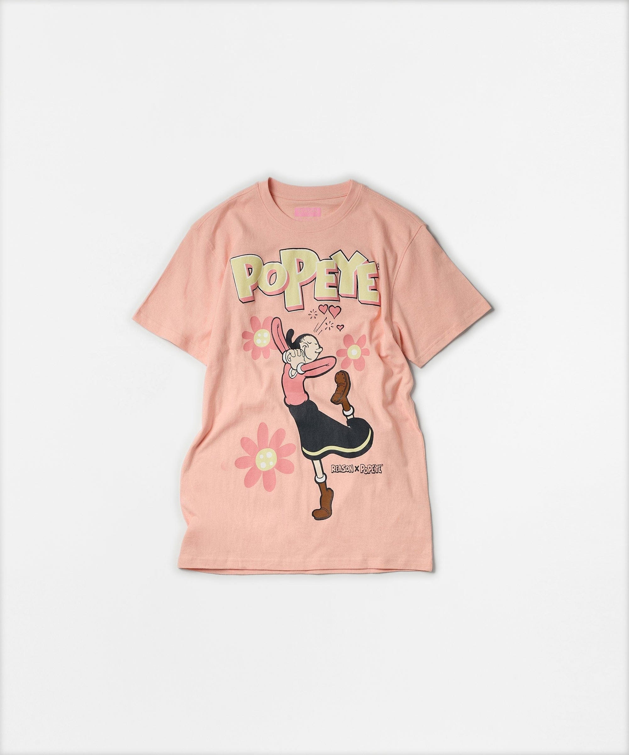 Womens Popeye Olive Oyl Short Sleeve Tee - Pink – Reason Clothing