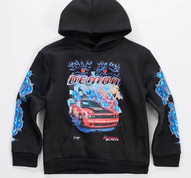 Kids Dodge Demon Bolds Hoodie - Black