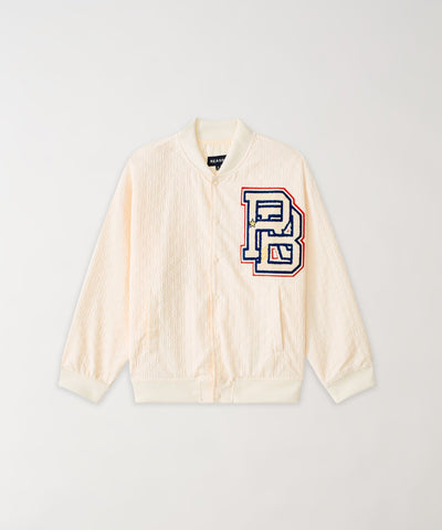 Coaches Reason Chenille Patched Jacket - Cream