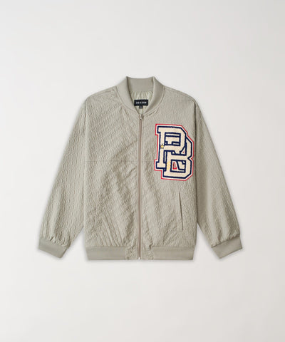 Coaches Chenille Patched Jacket - Light Green