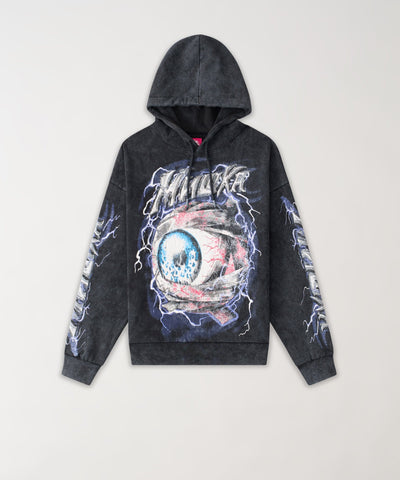 Mishka Eye Washed Hoodie - Black