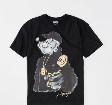 Popeye Short Sleeve Tee - Black