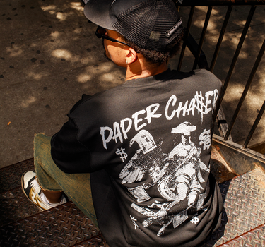 Paper Chaser Interlock Shor Sleeve Tee - Black RTD