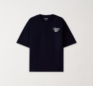 Paper Chaser Embroidered Short Sleeve Tee - Black