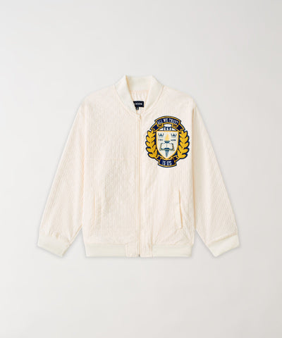Coaches Chenille Patched Jacket - Cream
