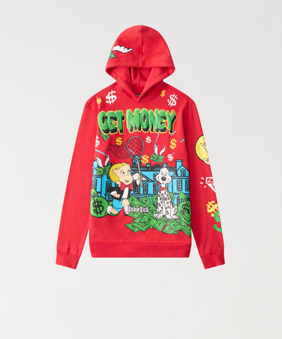 Richie Rich Get Money Hoodie - Red