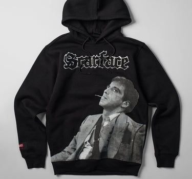 Scarface Old English Chenille Hoodie - Black