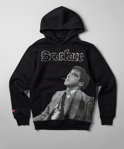 Scarface Old English Chenille Hoodie - Black