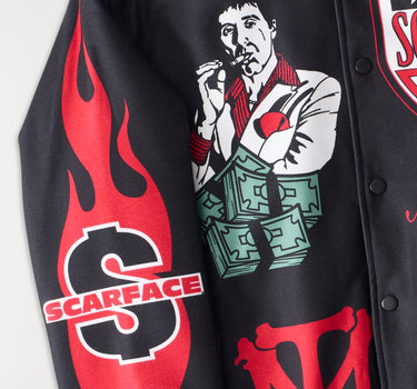 Scarface The World Is Yours Varsity Jacket - Black