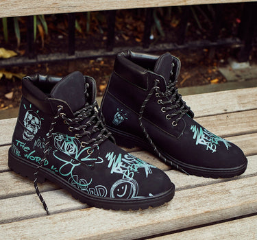 SKULL GRAFITTI BOOTS