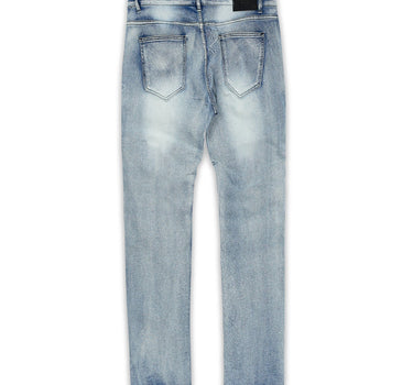 Plus Size Pines Light Wash Moto Jeans