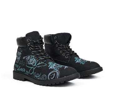 SKULL GRAFITTI BOOTS
