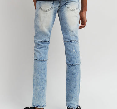 Rhodes Light Wash Moto Jeans