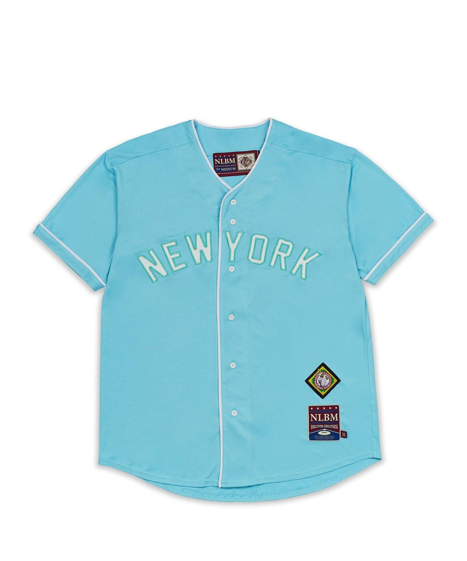 NLBM NY BLK Button Up Baseball Jersey – Reason Clothing