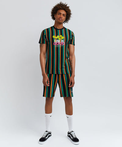 Vert Stripe Life Is Good Crew Set