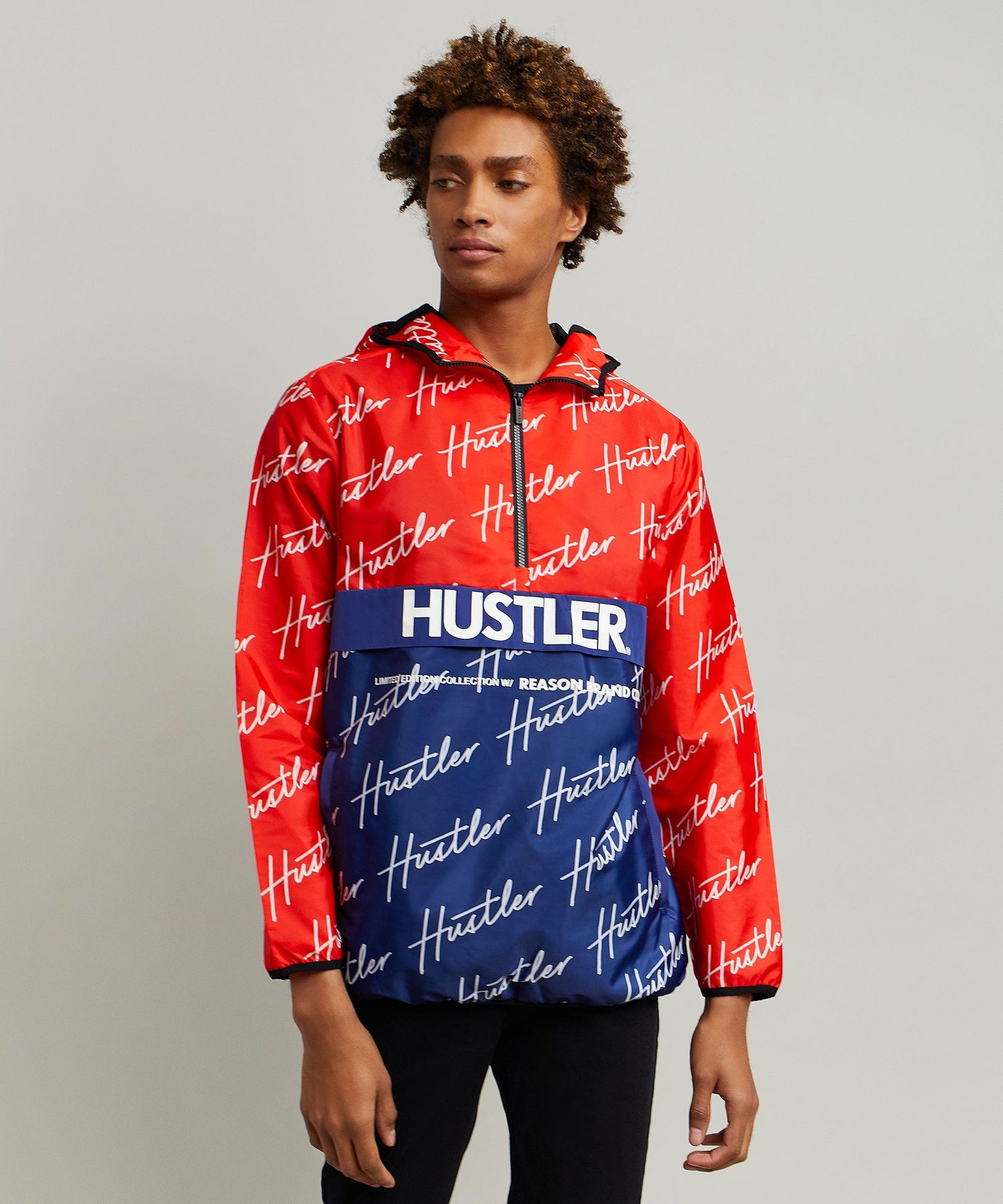 Color Block Allover Print Hustler Anorak – Clothing