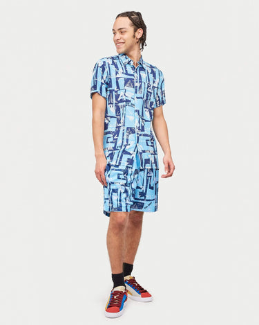 AQUA SHIRT SHORTS SET