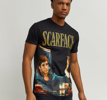 Scarface Photo Print Money Tee - Black