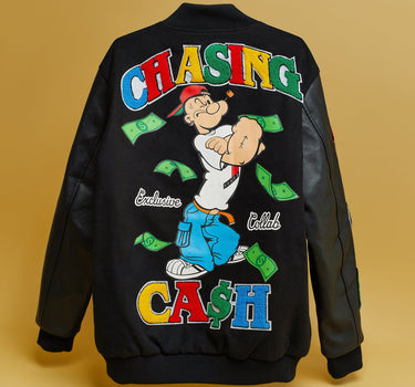 Popeye Wool Varsity  Jacket