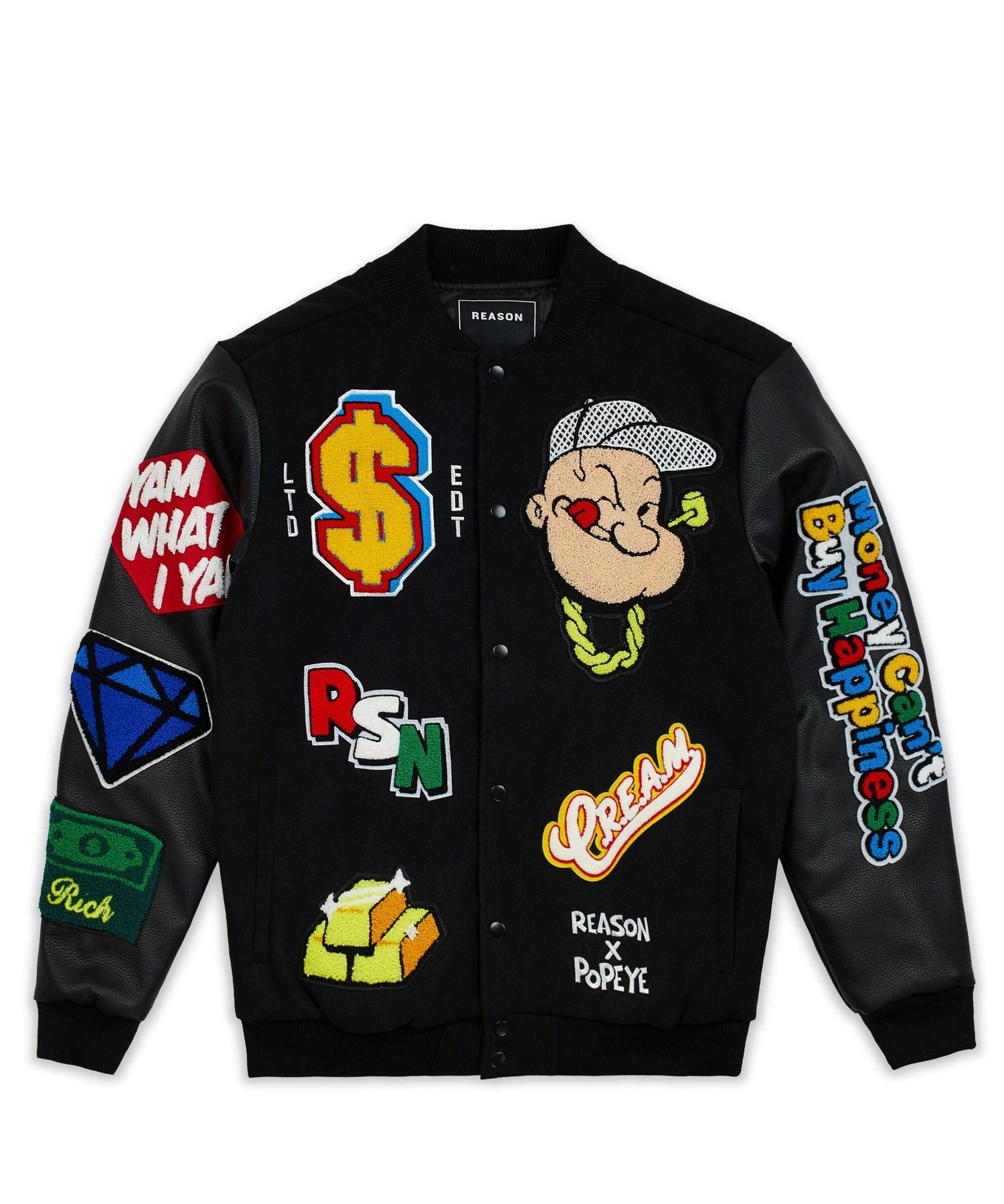 Reason X Popeye Collaboration Wool Varsity Jacket – Reason Clothing