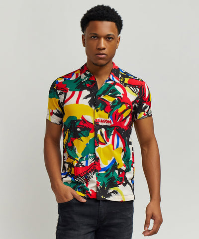 Isle Allover Print Short Sleeve Shirt